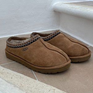 UGG Tasman Embroidered Slippers Chestnut